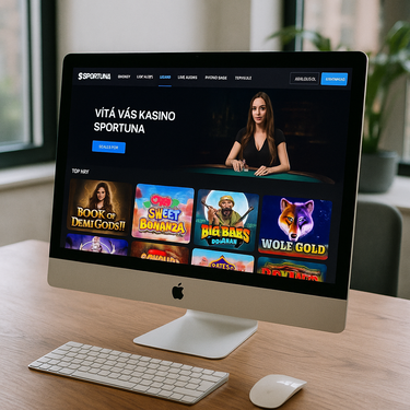 Sportuna - Intuitivní design - Desktop casino platforma