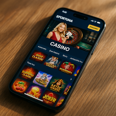 Sportuna - Mobilní verze - Responzivní casino platforma